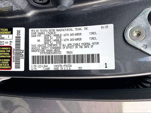 Used 2025 Toyota Tundra 1794 Edition w/ TRD Off-Road Package image 20