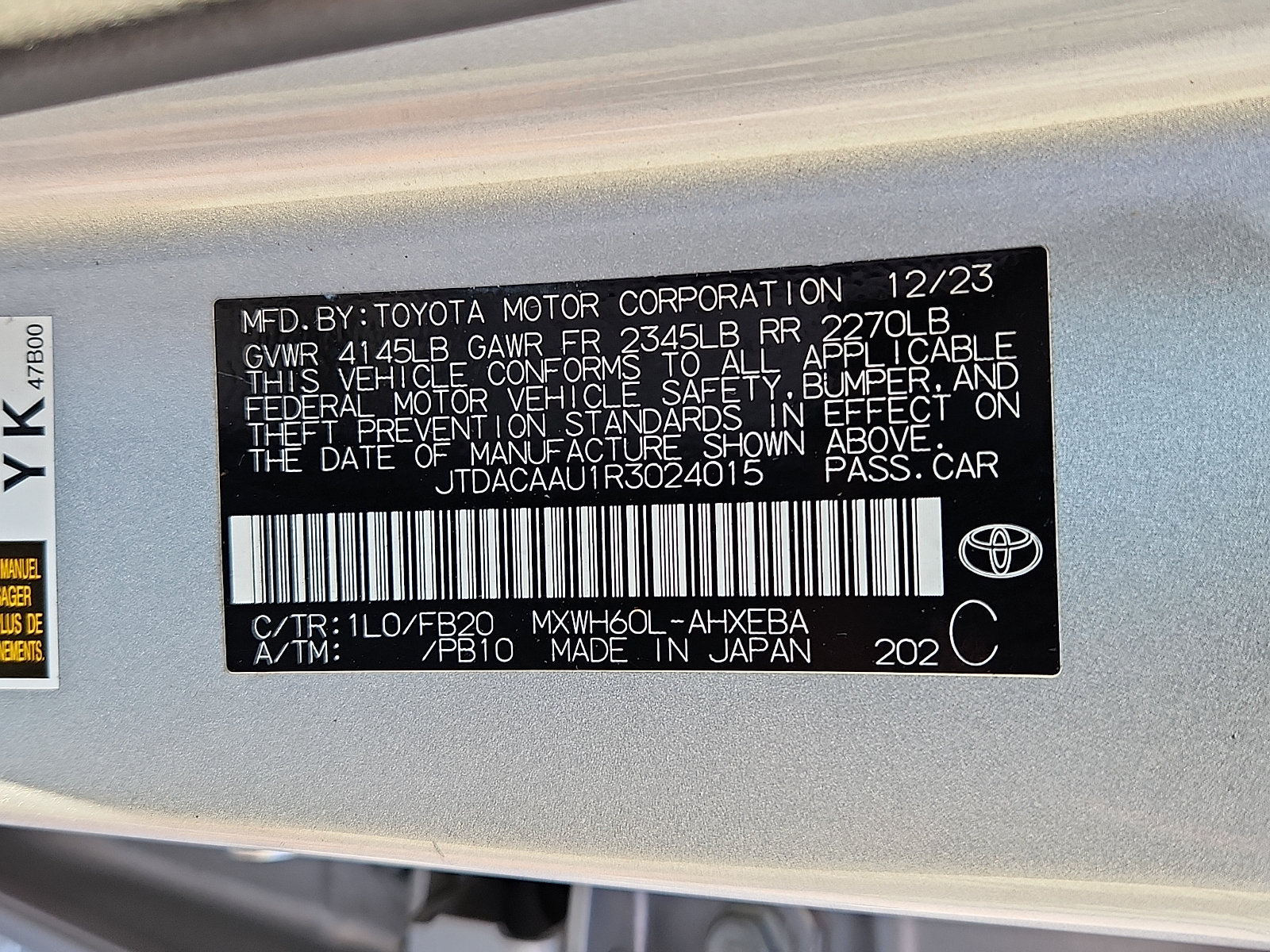 Used 2024 Toyota Prius LE FWD image 26