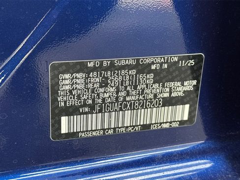 New 2026 Subaru Impreza 2.0i Sport image 35