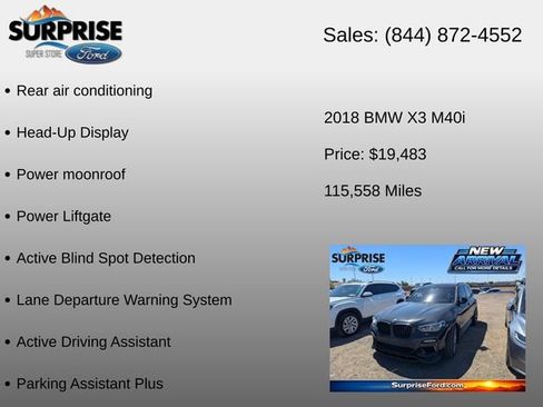 Used 2018 BMW X3 M40i AWD/4WD image 18