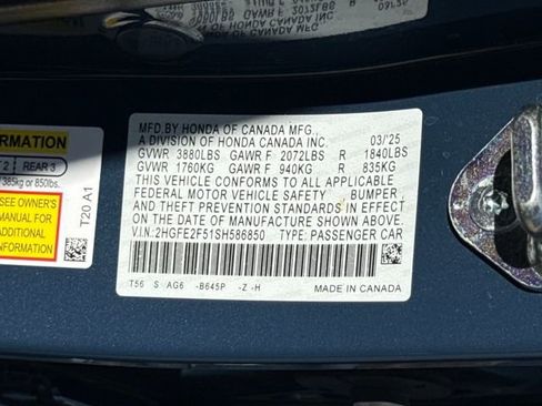 Used 2025 Honda Civic Sport image 30