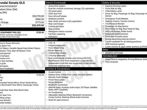 Used 2012 Hyundai Sonata GLS w/ Popular Equipment Pkg FWD image 30