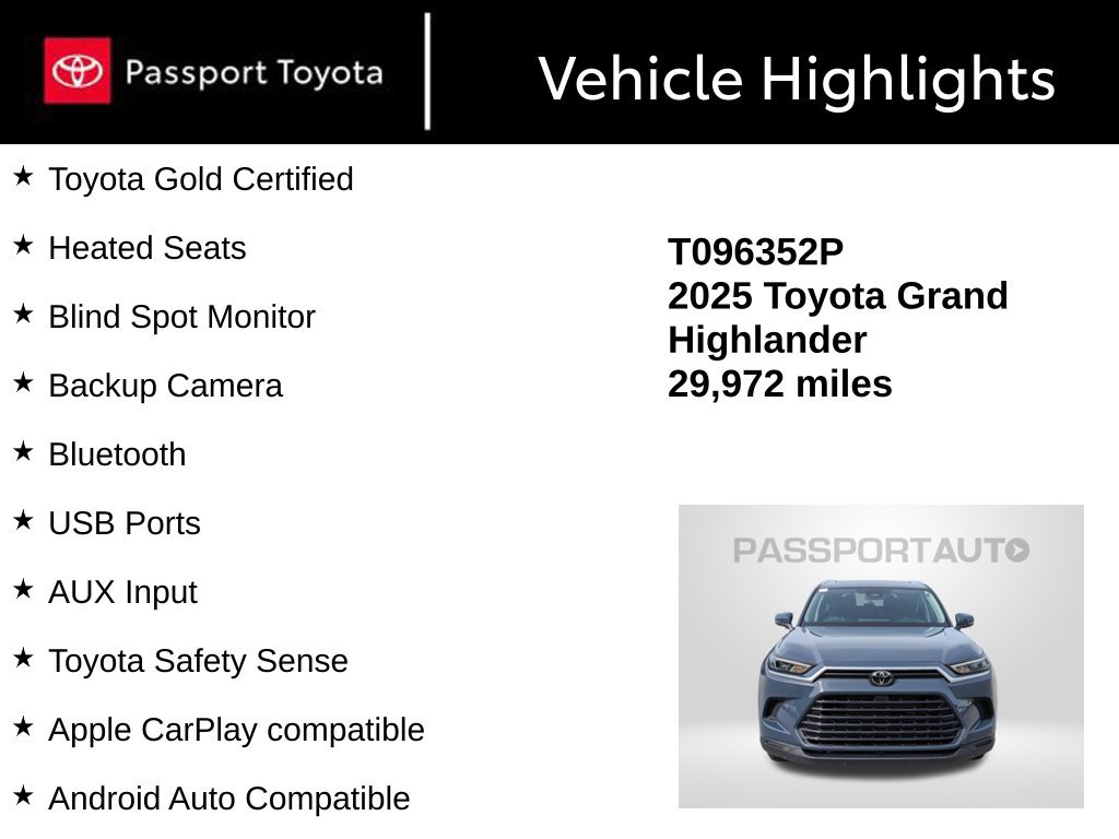 Certified 2025 Toyota Grand Highlander AWD image 13