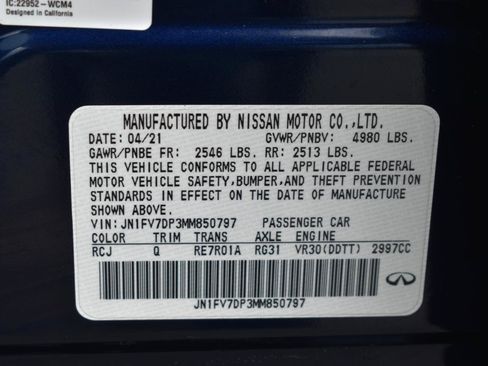 Used 2021 INFINITI Q50 Red Sport 400 w/ Proactive Package RWD image 47