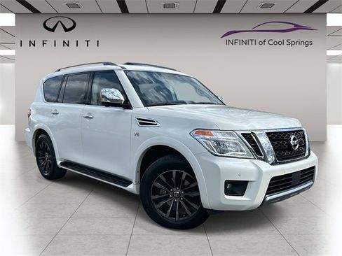 Used 2019 Nissan Armada Platinum w/ Captain's Chairs Package image 1