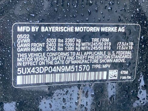 Certified 2022 BMW X3 sDrive30i w/ Convenience Package image 36