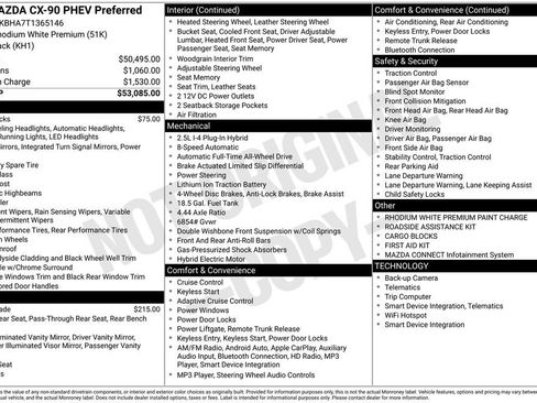 Certified 2026 MAZDA CX-90 Plug-In Hybrid w/ Preferred AWD/4WD image 36