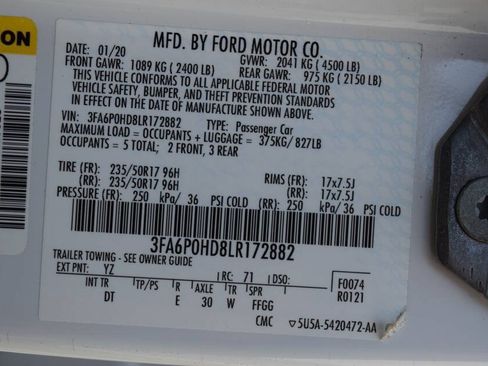 Used 2020 Ford Fusion SE FWD image 82