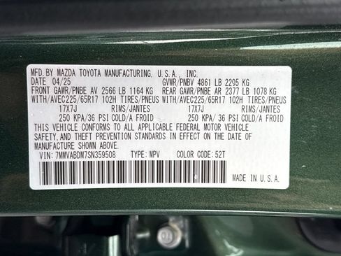 Used 2025 MAZDA CX-50 AWD 2.5 S w/ Cargo Package image 20