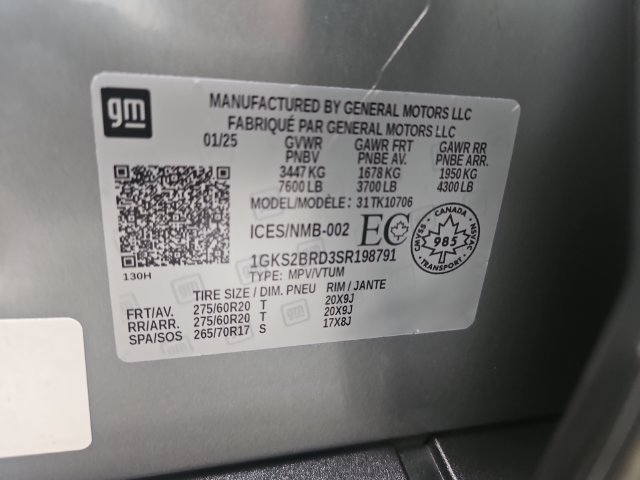 Used 2025 GMC Yukon Elevation w/ Technology Package AWD/4WD image 25