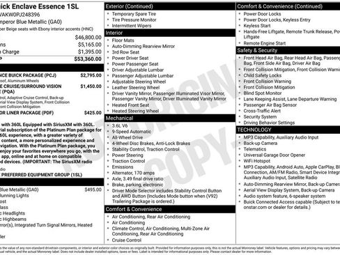 Used 2023 Buick Enclave Essence w/ Experience Buick Package AWD/4WD image 2