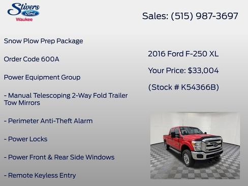 Used 2016 Ford F250 XL w/ Power Equipment Group AWD/4WD image 8