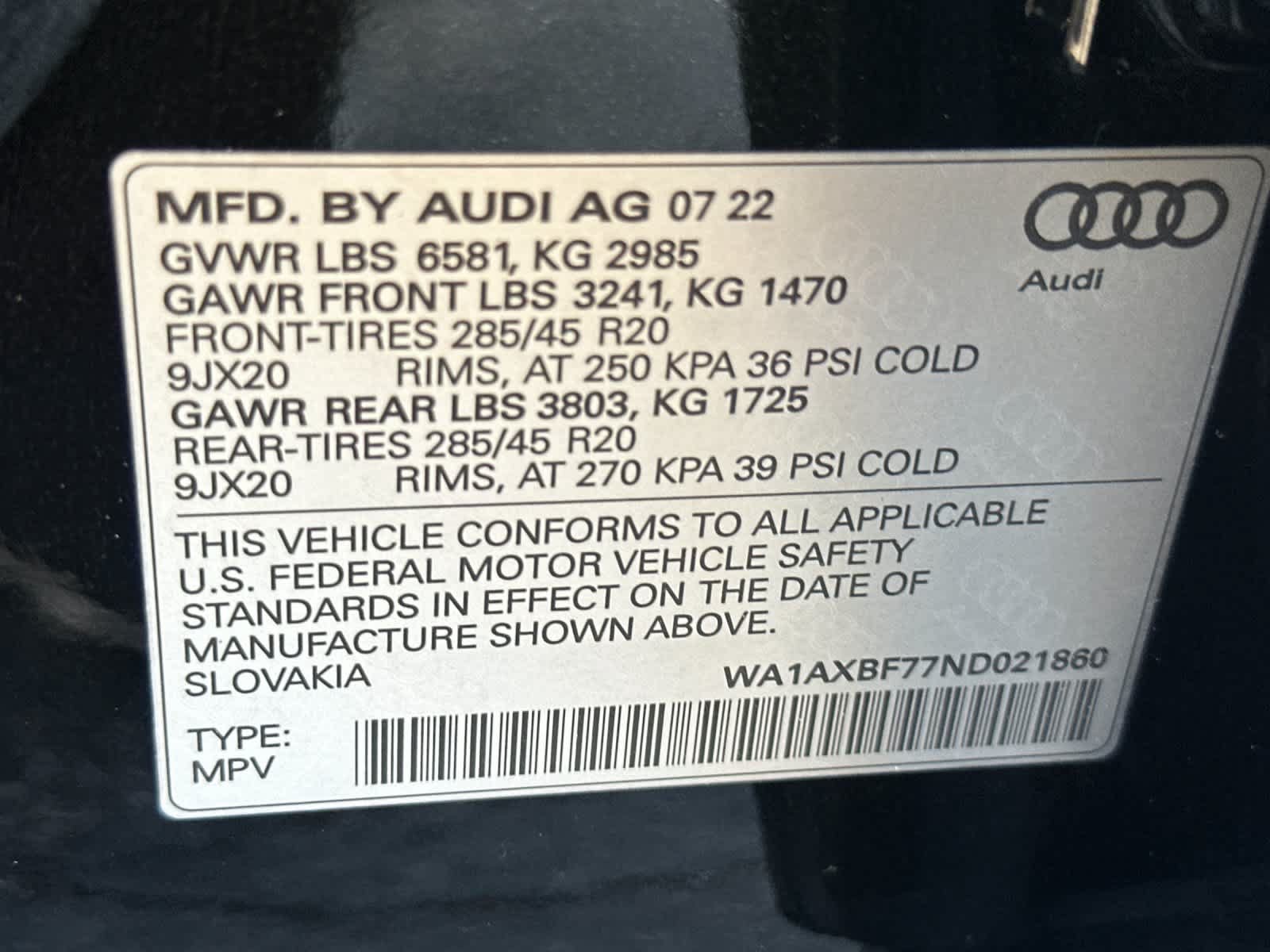 Used 2022 Audi Q7 3.0T Premium w/ Convenience Package AWD/4WD image 31
