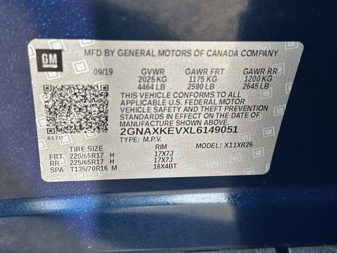 Certified 2020 Chevrolet Equinox LT FWD image 18