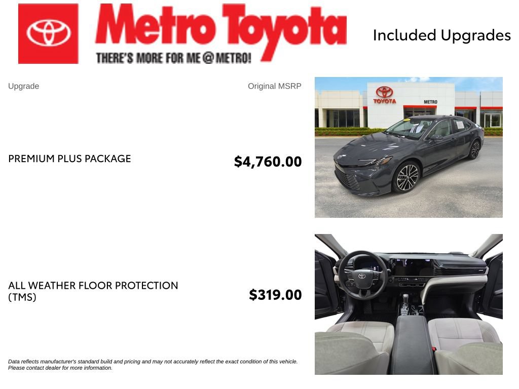 Used 2026 Toyota Camry XLE w/ Premium Plus Package AWD/4WD image 4