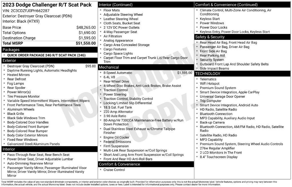 Used 2023 Dodge Challenger R/T Scat Pack RWD image 9