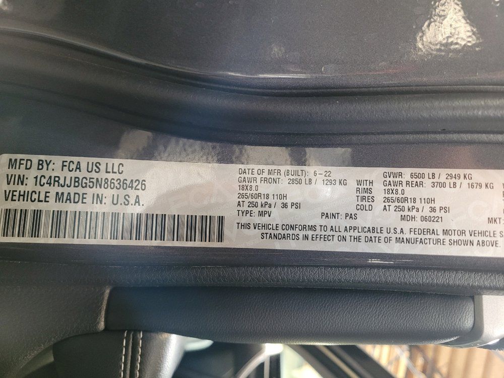 Used 2022 Jeep Grand Cherokee L Limited RWD image 33