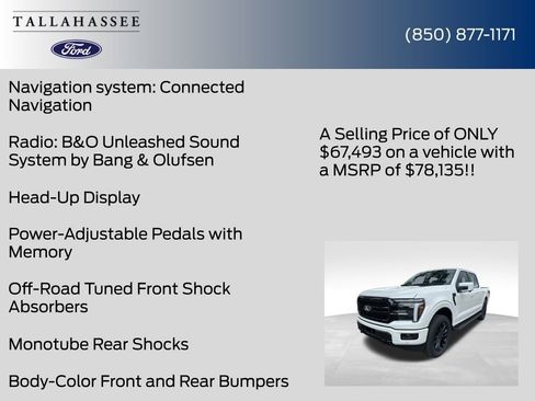 New 2026 Ford F150 Lariat w/ Equipment Group 502A High AWD/4WD image 52