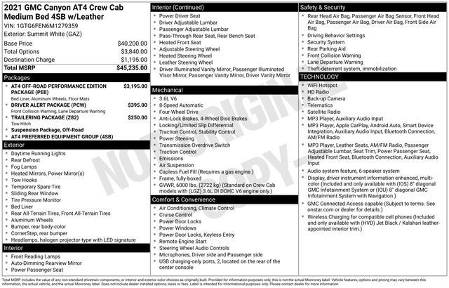Used 2021 GMC Canyon AT4 AWD/4WD image 30