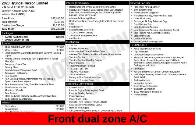 Used 2023 Hyundai Tucson Limited w/ Cargo Package AWD/4WD image 21
