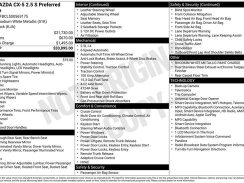 Used 2025 MAZDA CX-5 AWD 2.5 S w/ Preferred Package image 28