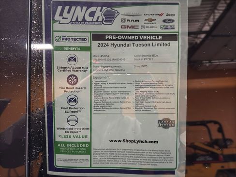 Used 2024 Hyundai Tucson Limited image 43