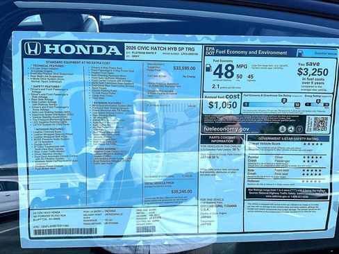 New 2026 Honda Civic Sport Touring image 17