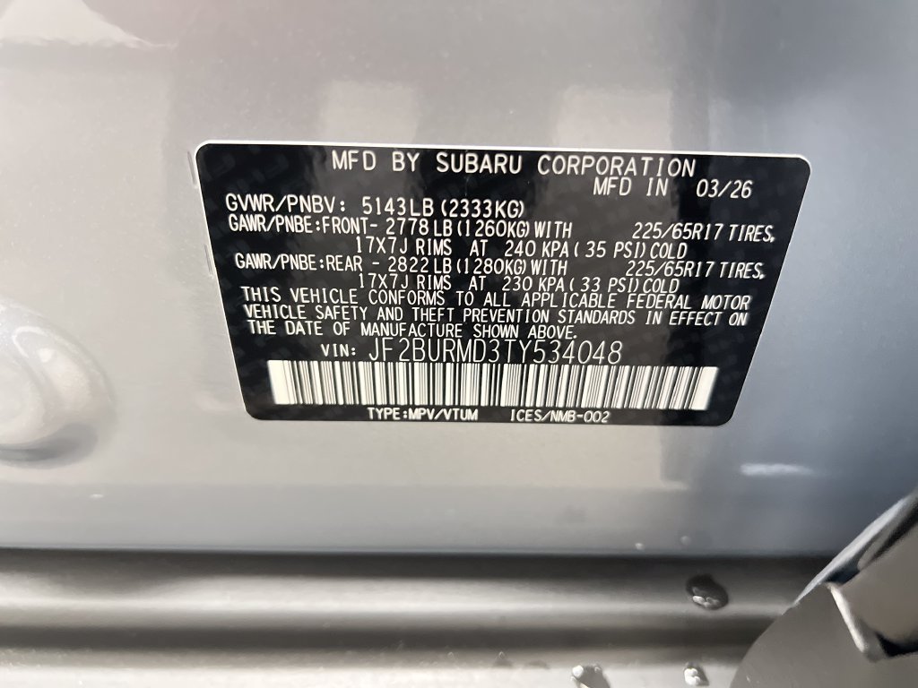 New 2026 Subaru Outback Wilderness AWD/4WD image 31