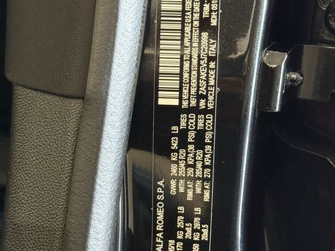 Used 2018 Alfa Romeo Stelvio Quadrifoglio w/ Driver Assist Dynamic Package image 82