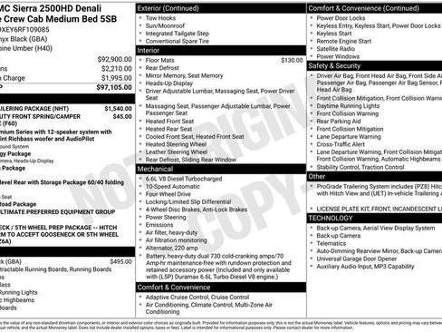 Used 2024 GMC Sierra 2500 Denali Ultimate w/ Max Trailering Package AWD/4WD image 2