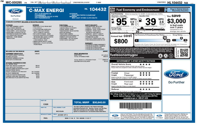 Used 2017 Ford C-MAX Energi SE w/ Equipment Group 401A FWD image 19