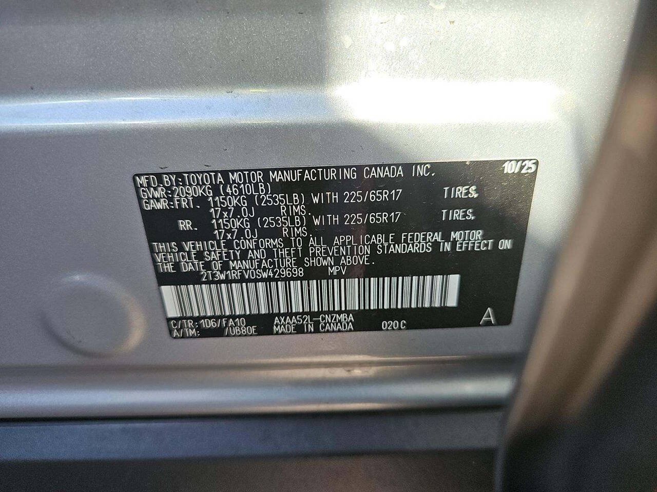Used 2025 Toyota RAV4 XLE w/ Convenience Package FWD image 25