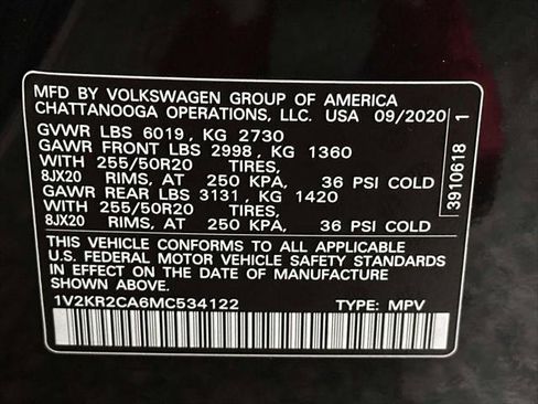 Used 2021 Volkswagen Atlas SE w/ Panoramic Sunroof Package AWD/4WD image 34