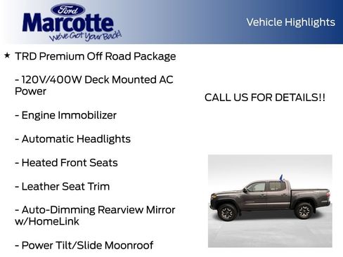 Used 2021 Toyota Tacoma TRD Off-Road w/ TRD Premium Off Road Package AWD/4WD image 9