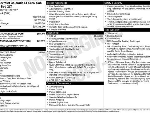 Certified 2022 Chevrolet Colorado LT w/ LT Convenience Package RWD image 6