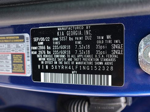 Used 2022 Kia Sorento EX w/ Panoramic Sunroof Package image 57