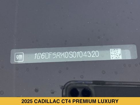 Certified 2025 Cadillac CT4 Premium Luxury AWD/4WD image 15