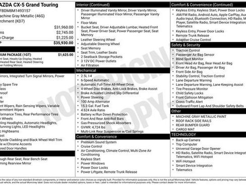 Certified 2021 MAZDA CX-5 Grand Touring w/ GT Premium Package image 17