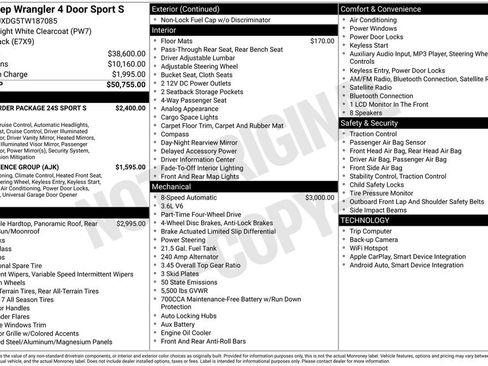 New 2026 Jeep Wrangler Sport S image 27
