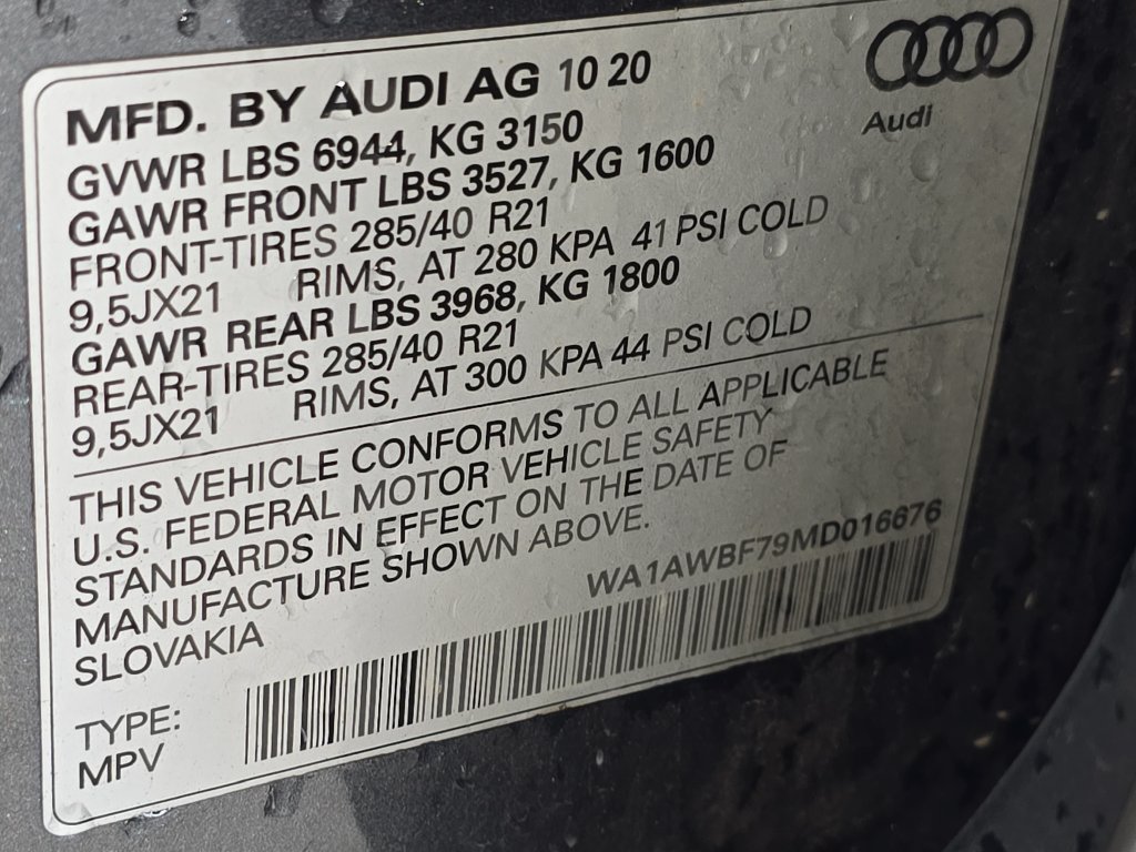 Used 2021 Audi SQ7 Premium Plus w/ Executive Package AWD/4WD image 36
