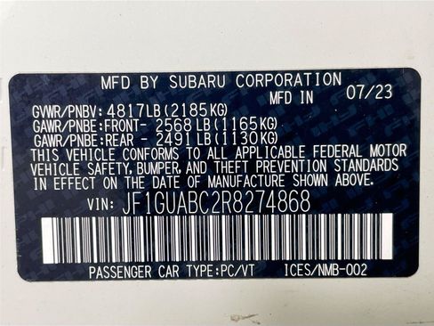 Used 2024 Subaru Impreza 2.0i AWD/4WD image 21