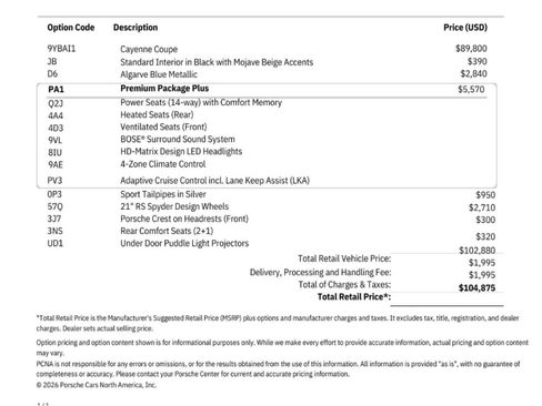 Used 2025 Porsche Cayenne Coupe image 2
