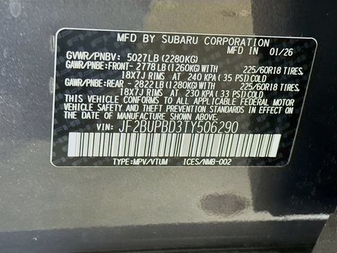 Used 2026 Subaru Outback Premium AWD/4WD image 43