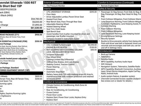 Used 2023 Chevrolet Silverado 1500 RST w/ Z71 Off-Road Package AWD/4WD image 3