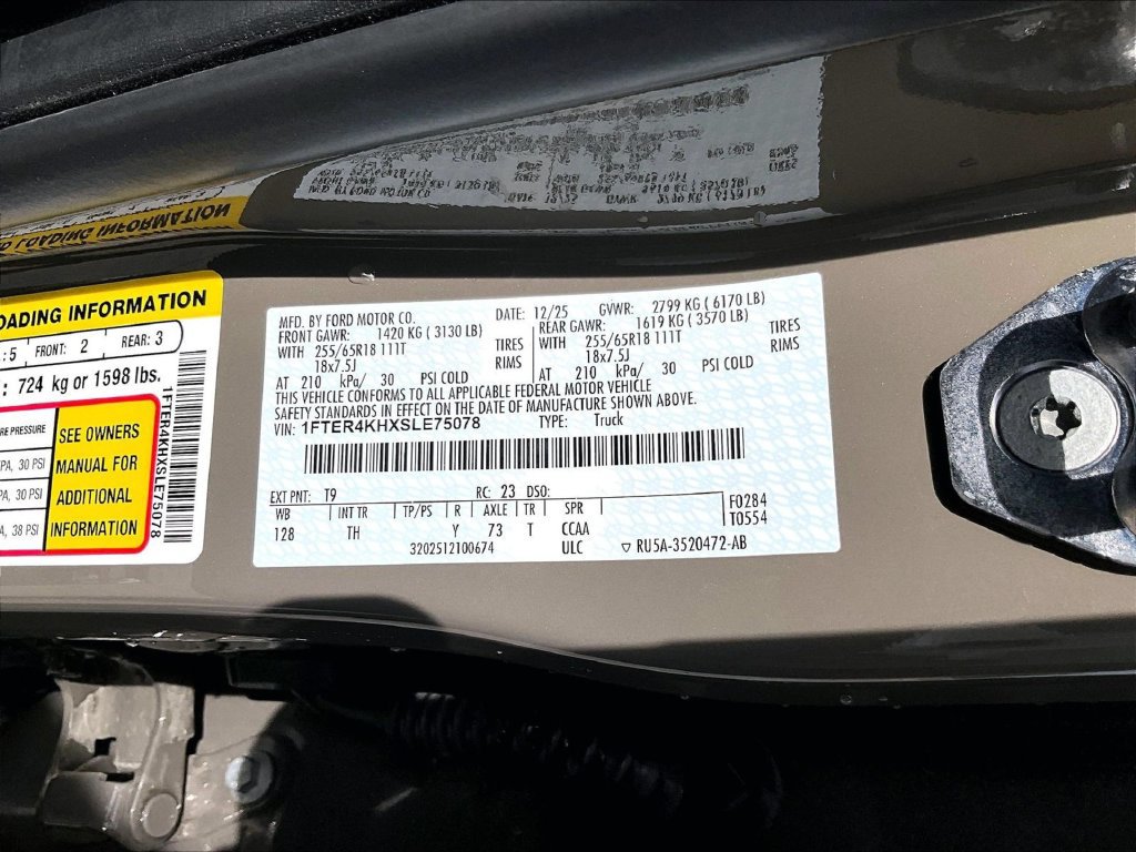 Used 2025 Ford Ranger Lariat w/ Convenience Package AWD/4WD image 26