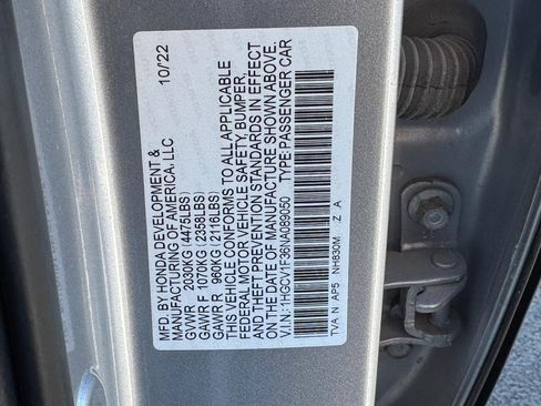 Certified 2022 Honda Accord Sport image 26