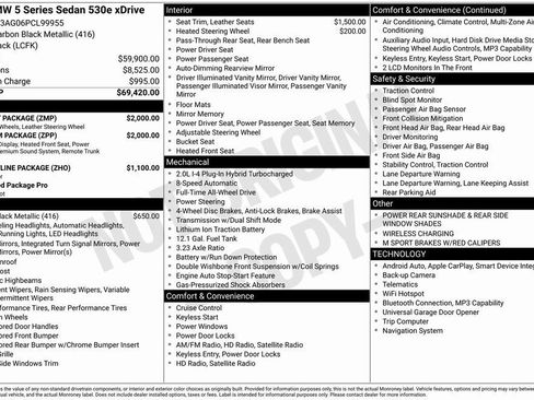 Used 2023 BMW 530e xDrive w/ Premium Package image 2