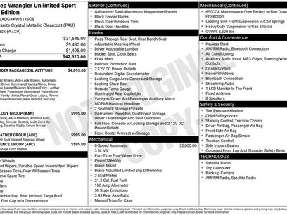 Used 2019 Jeep Wrangler Unlimited Sport