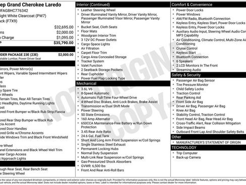 Used 2017 Jeep Grand Cherokee Laredo w/ Quick Order Package 23E AWD/4WD image 4