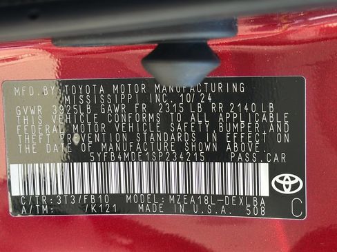 Used 2025 Toyota Corolla LE w/ Convenience Package FWD image 23